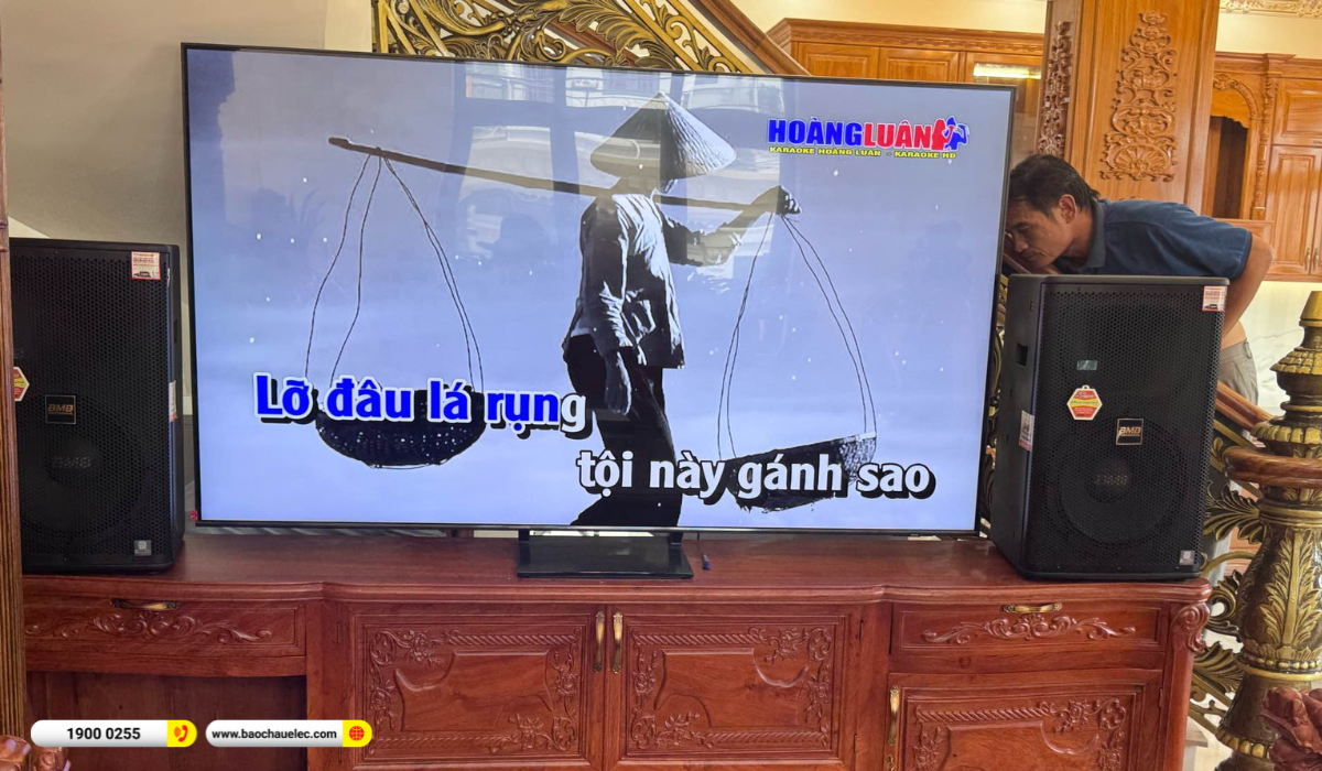 Lắp đặt dàn karaoke BMB gần 58tr cho anh Hiển tại TP HCM