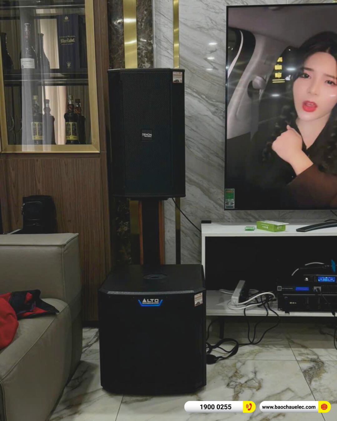 Lắp đặt dàn karaoke Denon hơn 55tr cho anh Chiến tại Đồng Nai