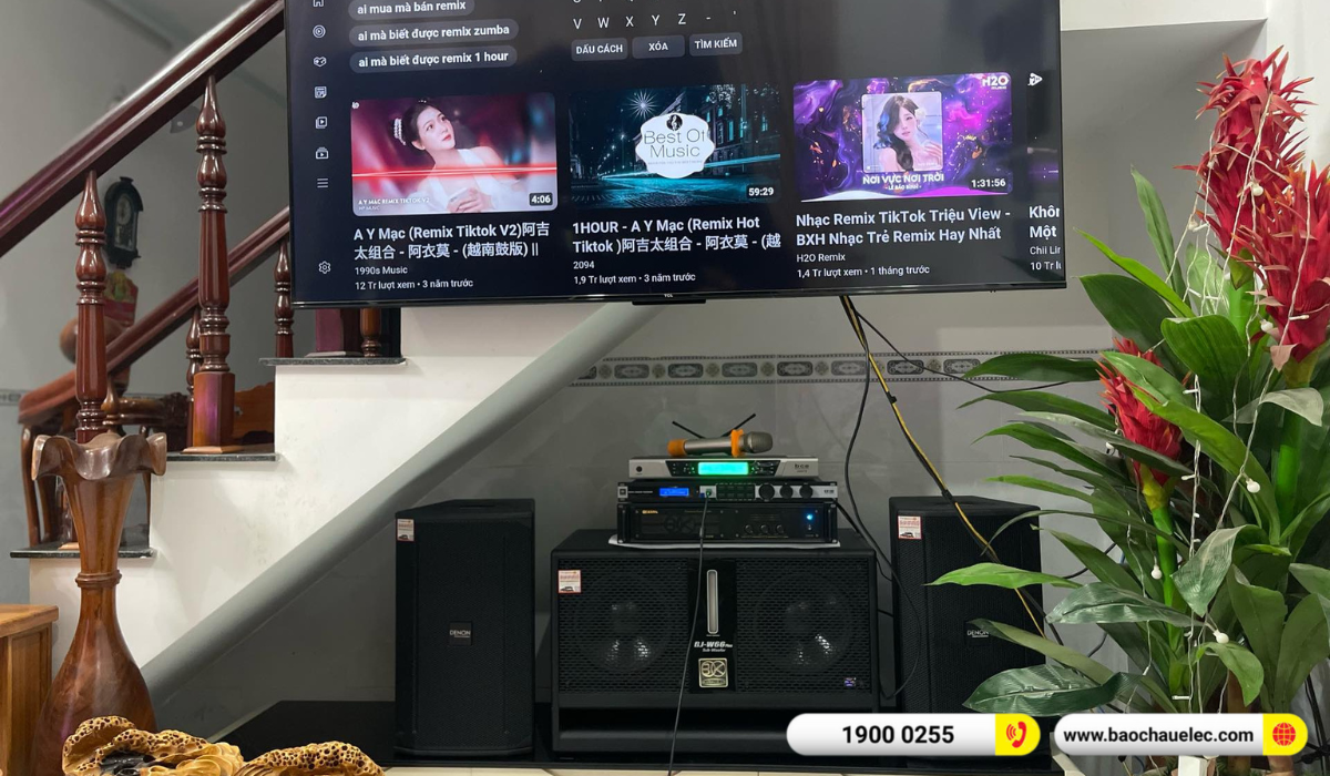 Lắp đặt dàn karaoke Denon hơn 46tr cho anh Cường tại Đồng Nai