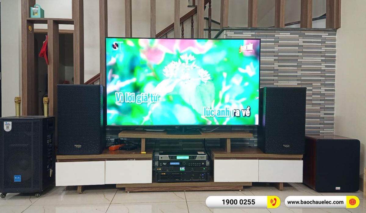 Lắp đặt dàn karaoke Denon hon 40tr cho anh Hướng tại Hà Nội