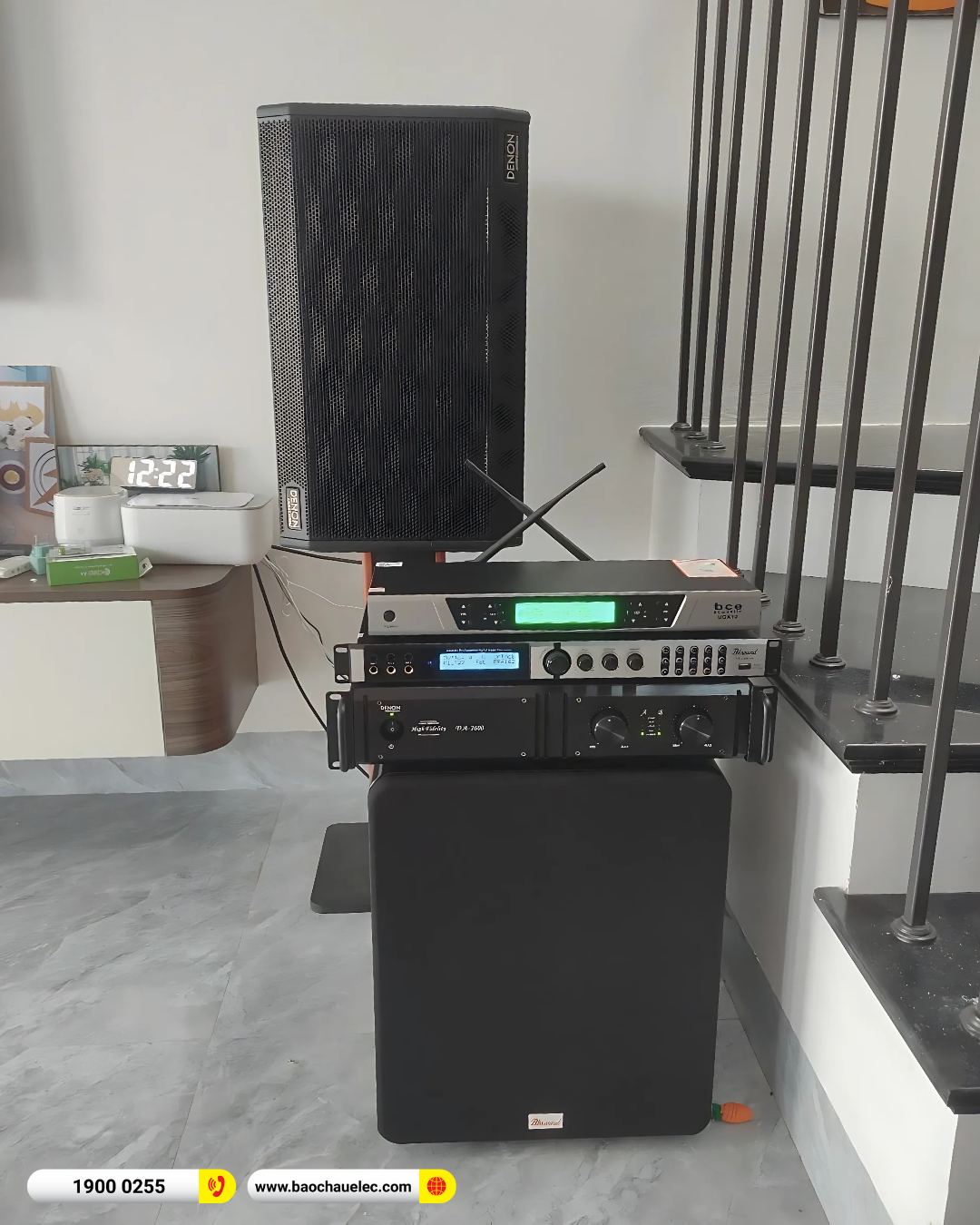 Lắp đặt dàn karaoke Denon gần 47tr cho anh Phát tại Nam Định