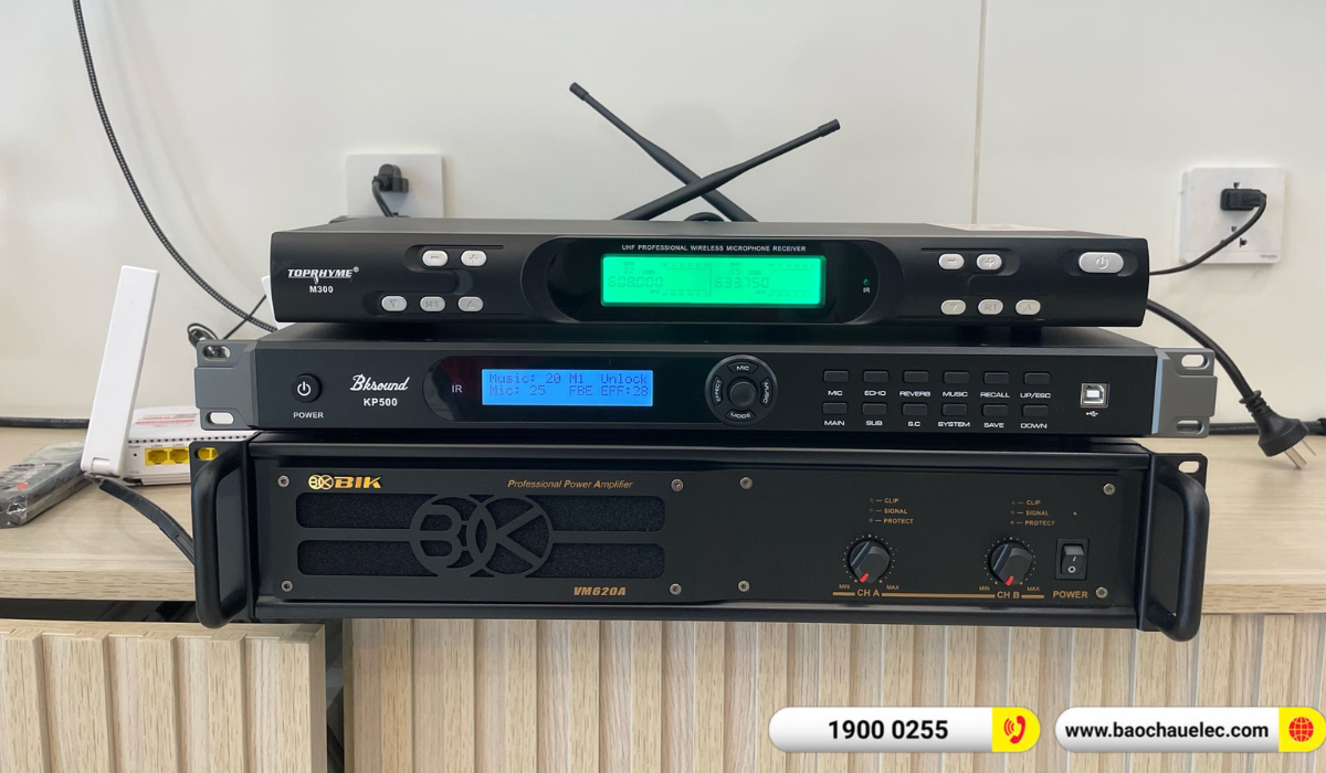 Lắp đặt dàn karaoke Denon hơn 38tr cho anh Phương tại Hà Nội