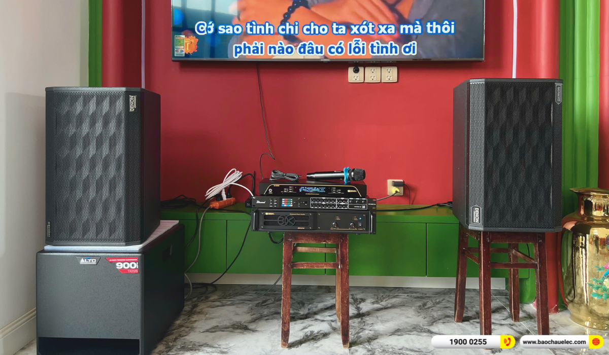 Lắp đặt dàn karaoke Denon gần 39tr cho anh Quân tại Bà Rịa Vũng Tàu