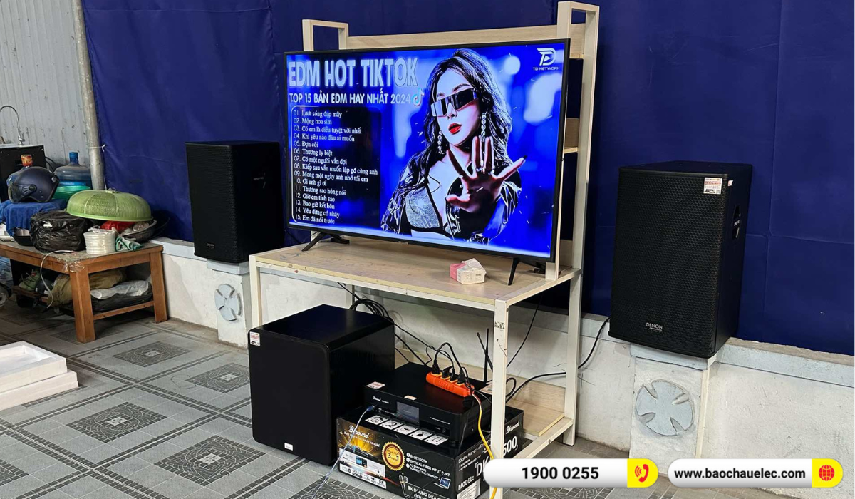 Lắp đặt dàn karaoke Denon hơn 29tr cho anh Quang tại Hà Nội