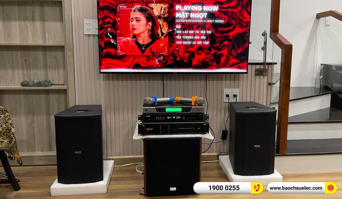 Lắp đặt dàn karaoke Denon hơn 39tr cho anh Thư tại Bình Dương