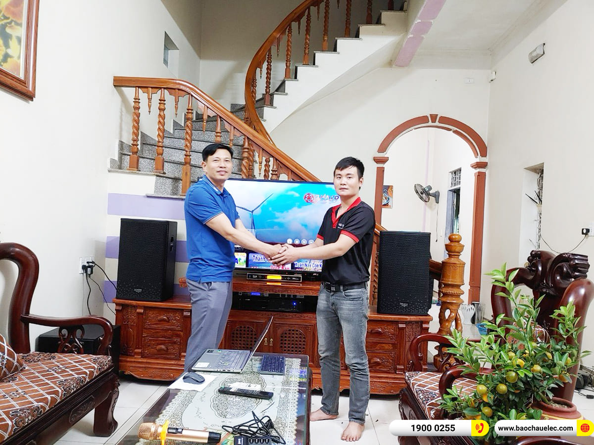 Lắp đặt dàn karaoke Denon hơn 40tr cho anh Thuận ở Thanh Hóa