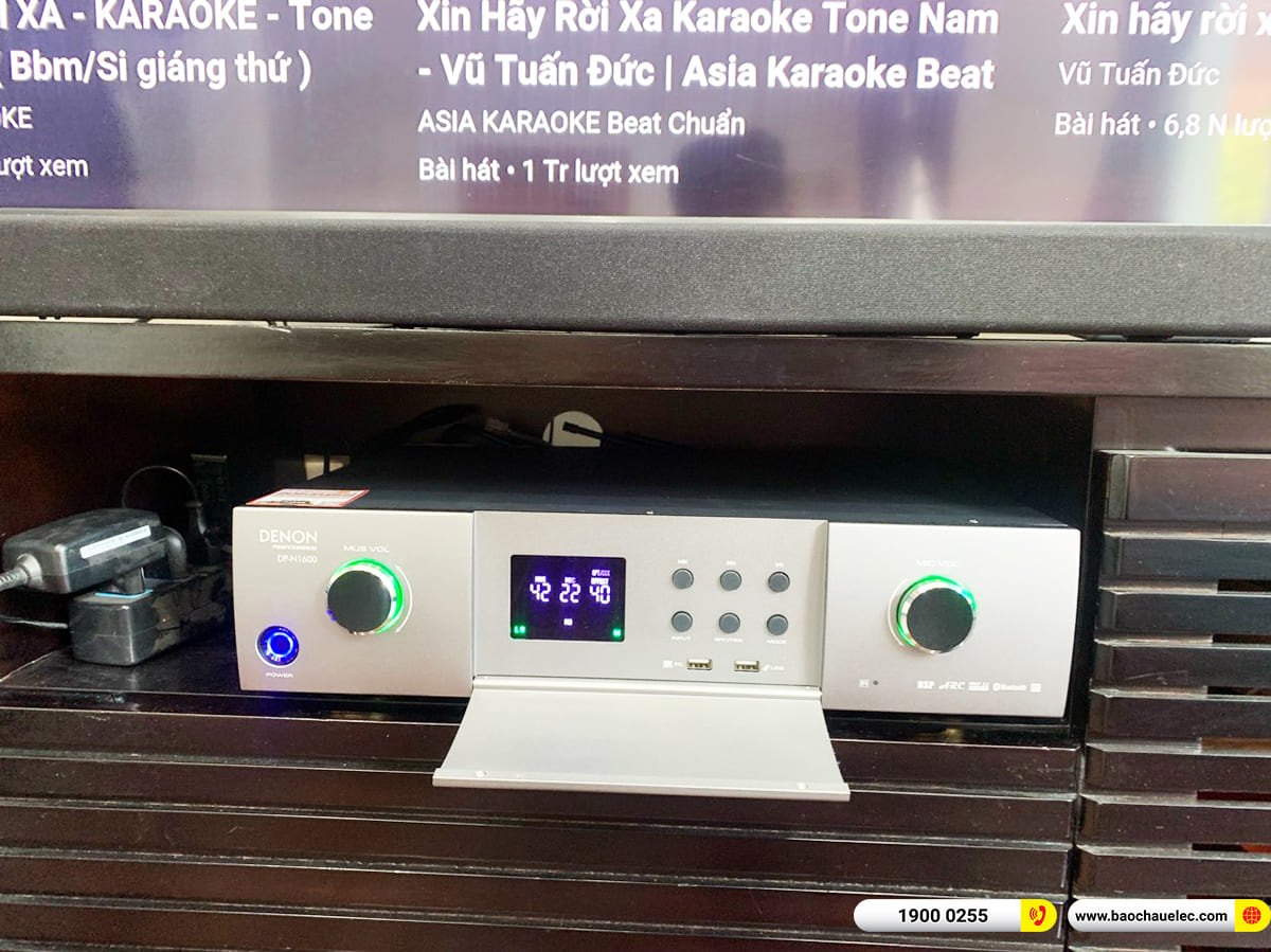 Lắp đặt dàn karaoke Denon gần 34tr cho anh Tuấn ở TPHCM