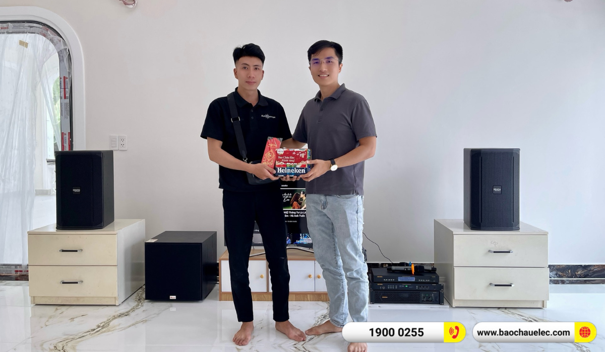 Lắp đặt dàn karaoke Denon hơn 37tr cho anh Tuấn tại Bình Dương