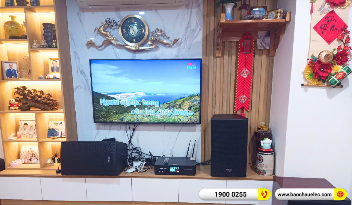 Lắp đặt dàn karaoke Denon hơn 31tr cho anh Tuấn tại Hà Nội