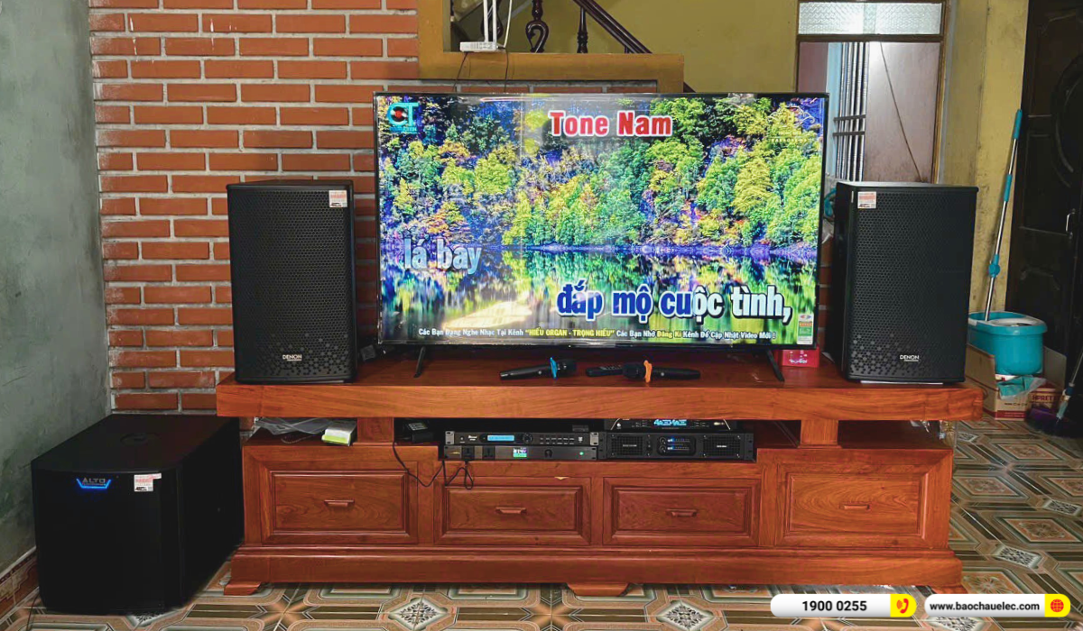 Lắp đặt dàn karaoke Denon gần 45tr cho anh Việt tại Bắc Ninh