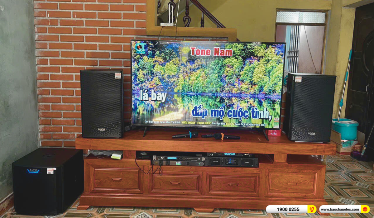 Lắp đặt dàn karaoke Denon gần 45tr cho anh Việt tại Bắc Ninh