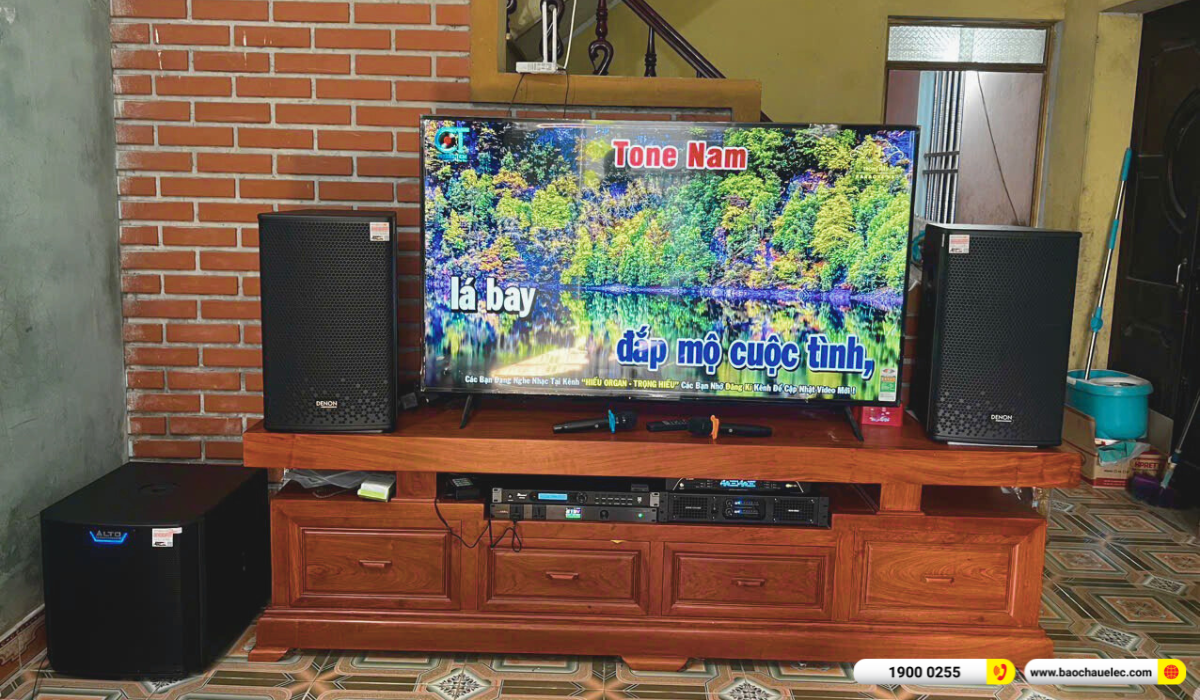 Lắp đặt dàn karaoke Denon gần 45tr cho anh Việt tại Bắc Ninh