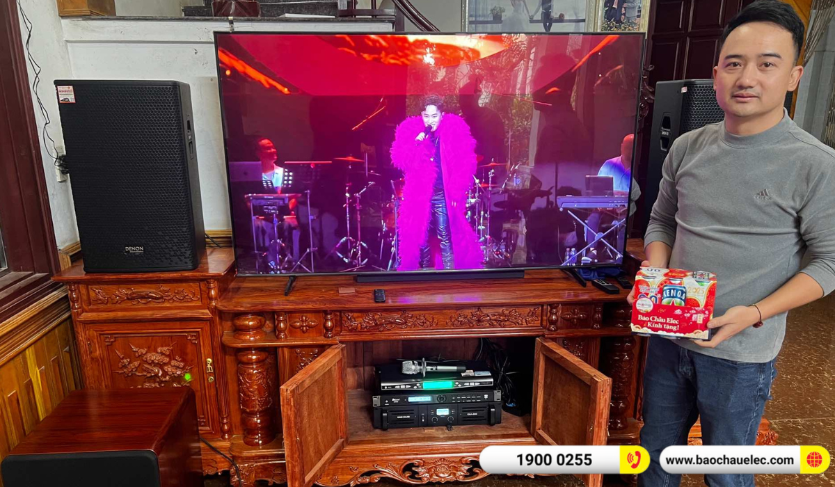 Lắp đặt dàn karaoke Denon hơn 36tr cho bác Liệu tại Hà Nội