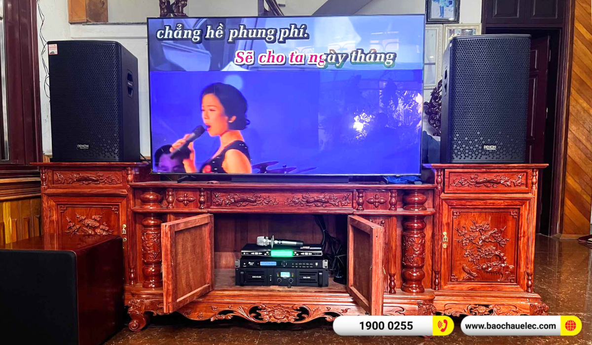 Lắp đặt dàn karaoke Denon hơn 36tr cho bác Liệu tại Hà Nội