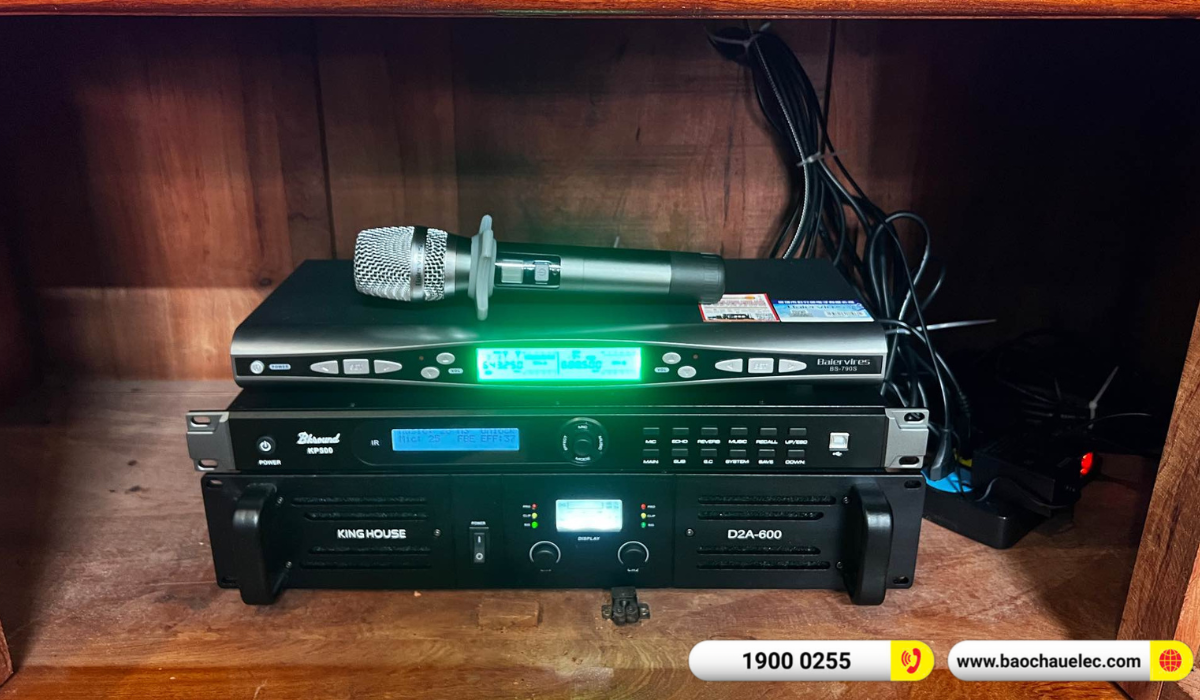 Lắp đặt dàn karaoke Denon hơn 36tr cho bác Liệu tại Hà Nội