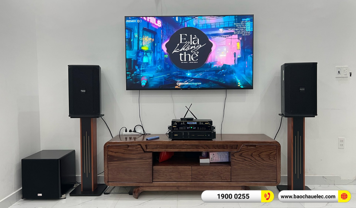 Lắp đặt dàn karaoke Denon hơn 41tr cho chị Dung tại Hải Phòng