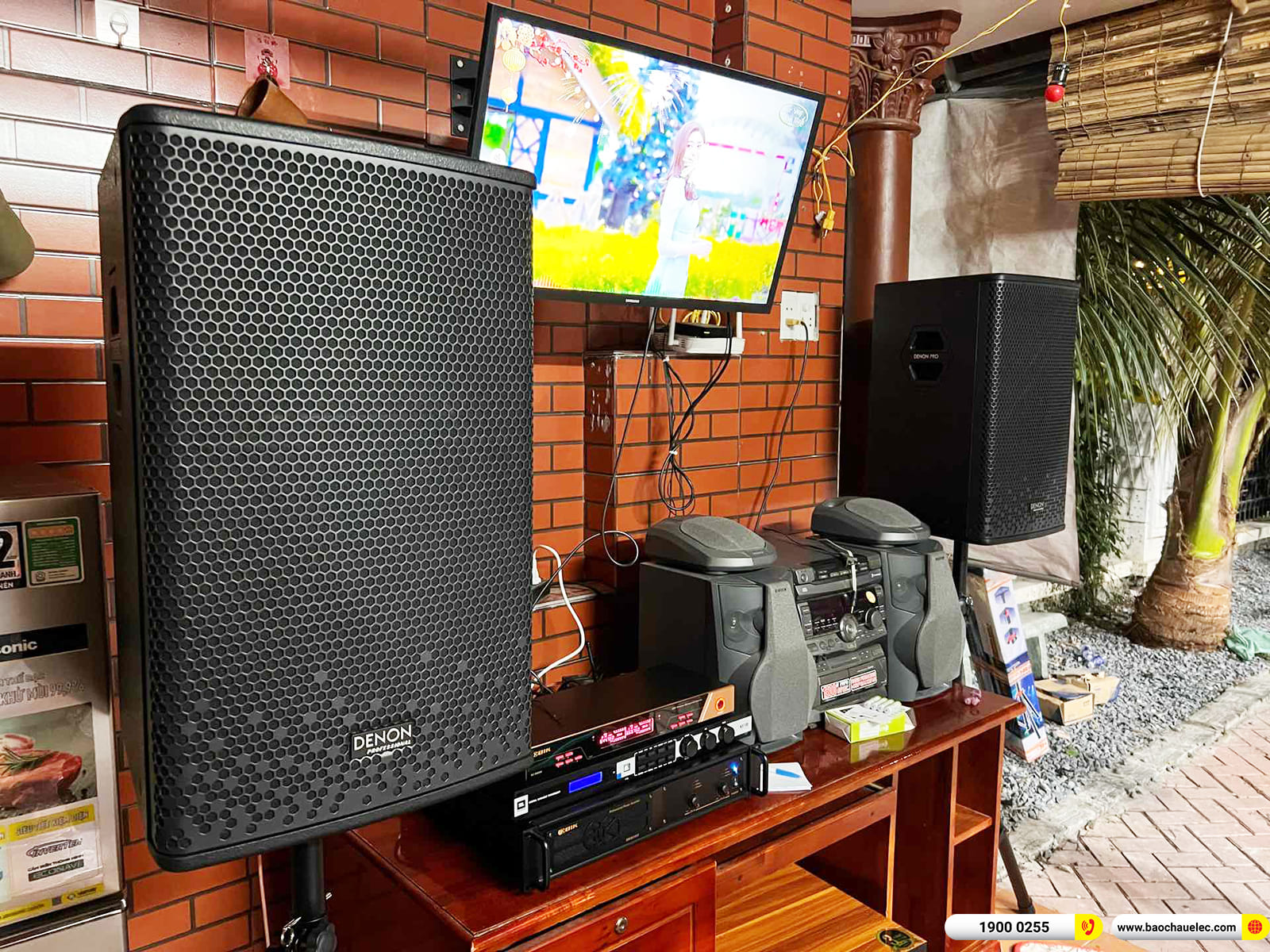 Lắp đặt dàn karaoke Denon hơn 37tr cho chị Hà ở Bình Dương
