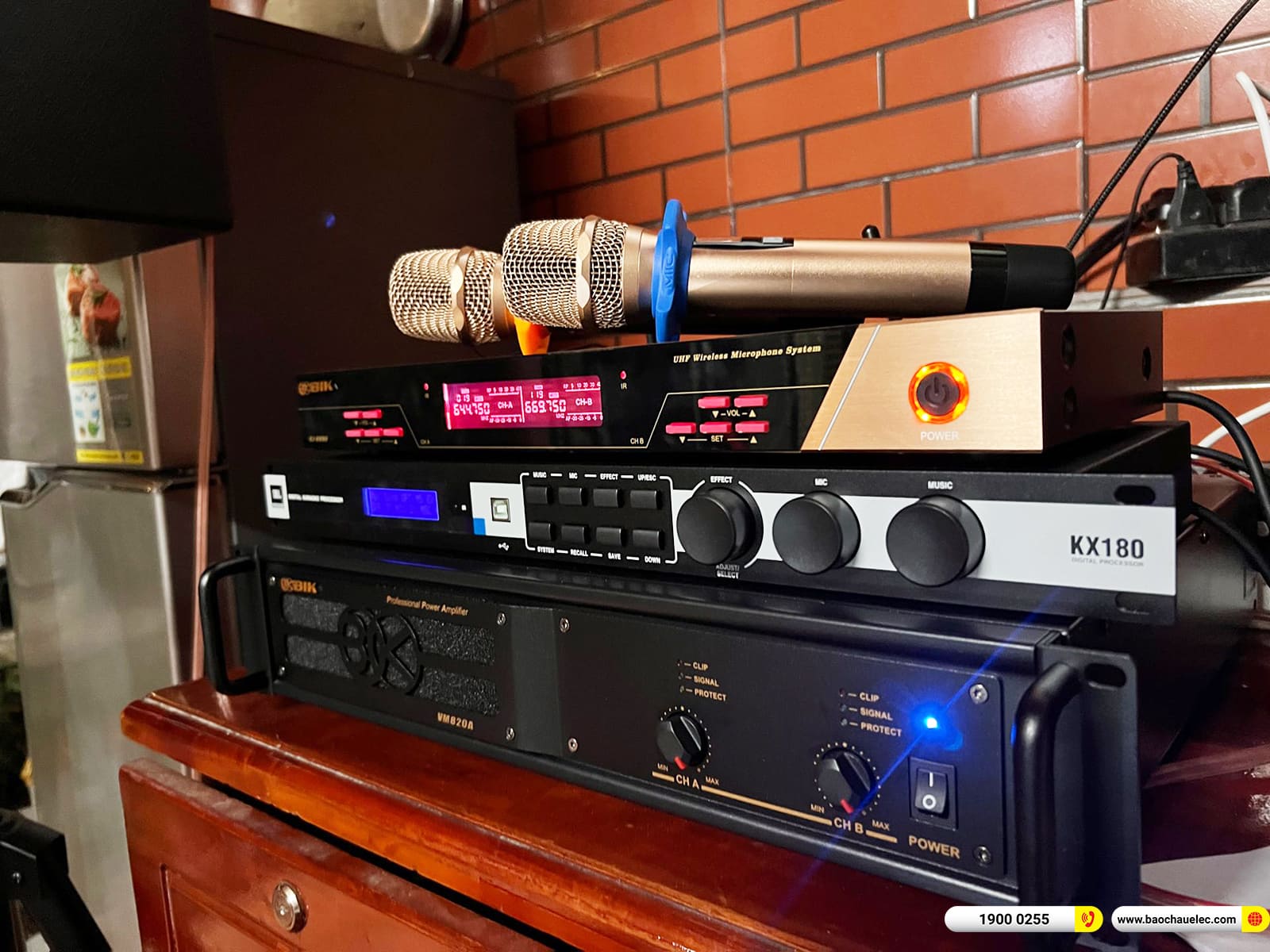 Lắp đặt dàn karaoke Denon hơn 37tr cho chị Hà ở Bình Dương