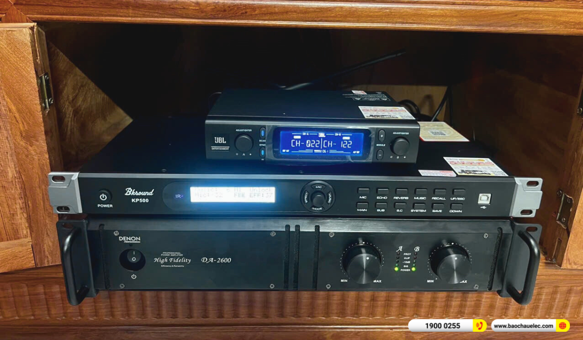 Lắp đặt dàn karaoke Denon hơn 54tr cho chị Hoàn tại Bắc Giang