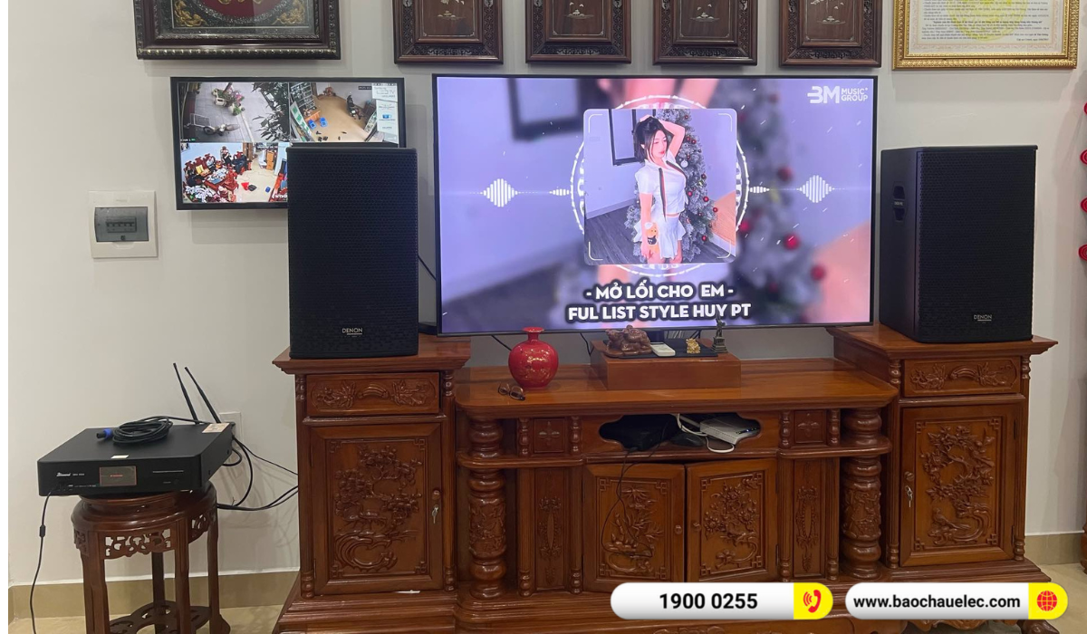 Lắp đặt dàn karaoke Denon hơn 23tr cho cô Thanh tại Hải Phòng