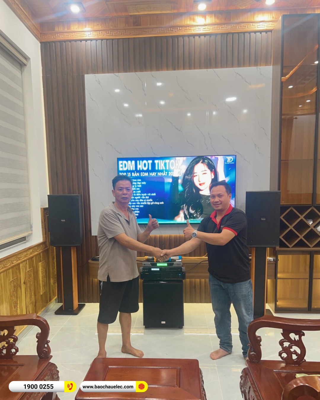 Lắp đặt dàn karaoke Denon gần 47tr cho cô Lan tại Đắk Lắk