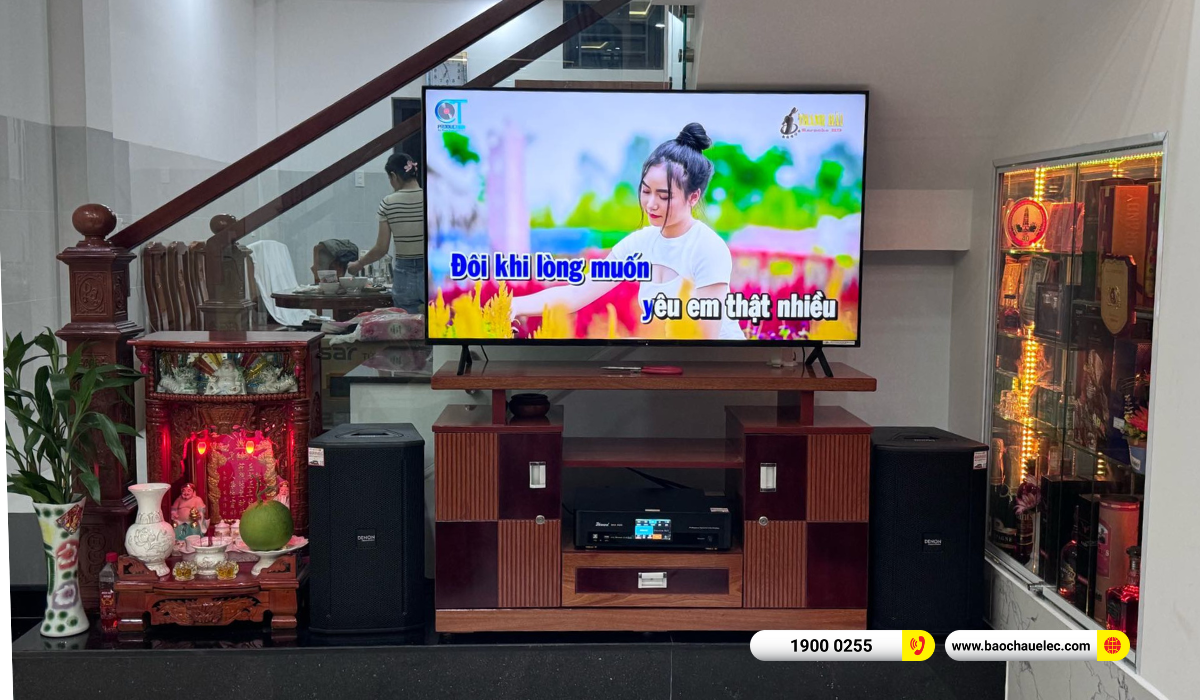 Lắp đặt dàn karaoke Denon hơn 27tr cho chú Mừng tại TP HCM