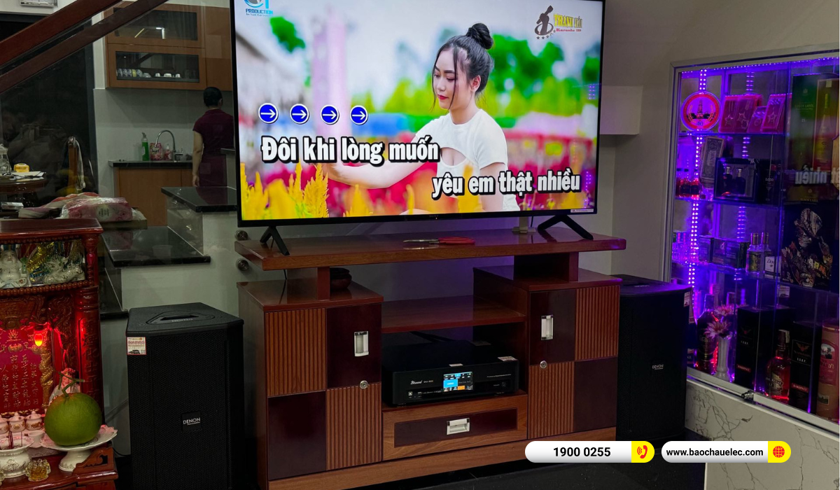 Lắp đặt dàn karaoke Denon hơn 27tr cho chú Mừng tại TP HCM