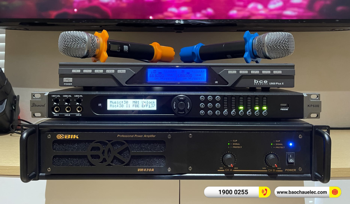 Lắp đặt dàn karaoke Denon hơn 31tr cho anh Hùng tại Bình Dương