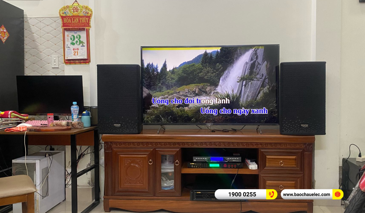 Lắp đặt dàn karaoke Denon hơn 37tr cho anh Đô tại TPHCM