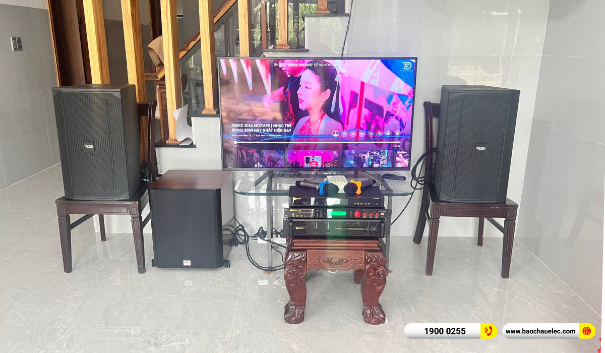 Lắp đặt dàn karaoke Denon hơn 45tr cho chú Trọng tại Đắk Lắk