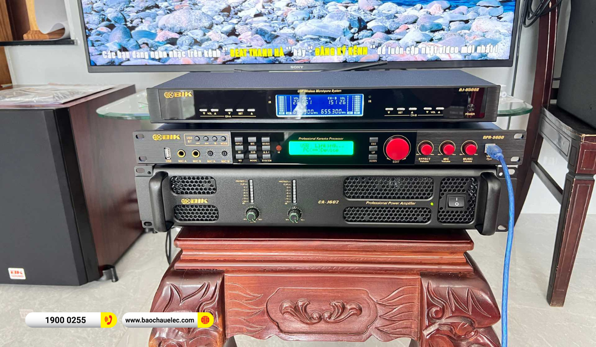 Lắp đặt dàn karaoke Denon hơn 45tr cho chú Trọng tại Đắk Lắk