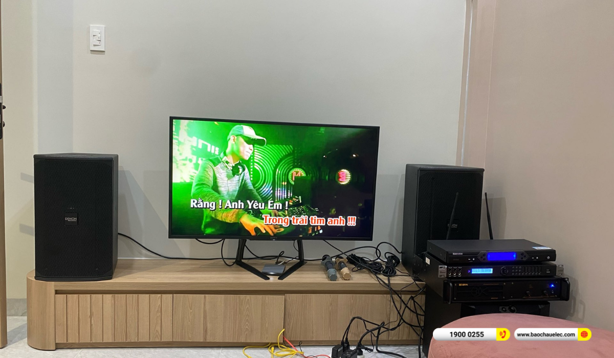 Lắp đặt dàn karaoke Denon hơn 48tr cho anh Tuyến tại TP HCM