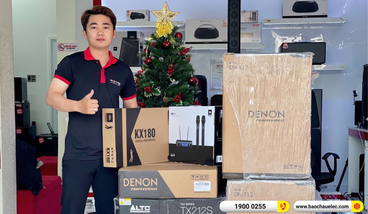 Lắp đặt dàn karaoke Denon hơn 58tr cho anh Đẳng tại Cà Mau