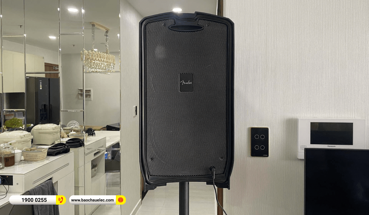 Lắp đặt dàn karaoke di động Fender gần 45tr cho anh Danh tại Bình Dương