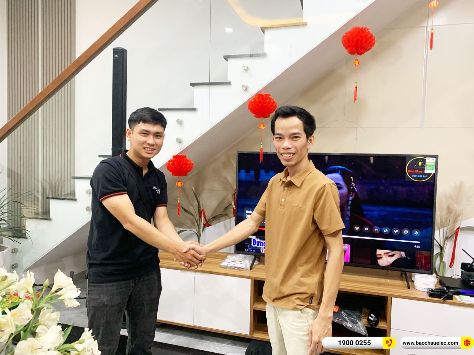 Lắp đặt dàn karaoke di động JBL 50tr cho anh Thắng ở Đồng Nai