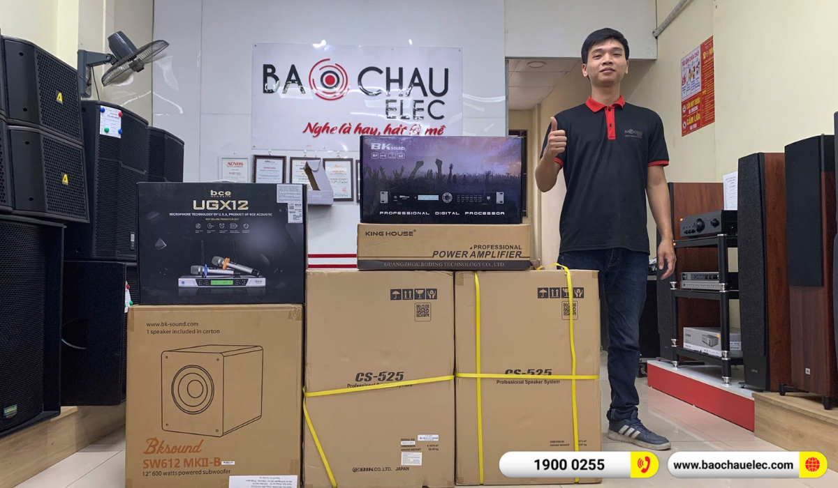 Lắp đặt dàn karaoke BIK hơn 36tr cho anh Khỏe tại Bắc Ninh (BIK CS-535, GXS-850, KP500, SW612MKII, UGX12)