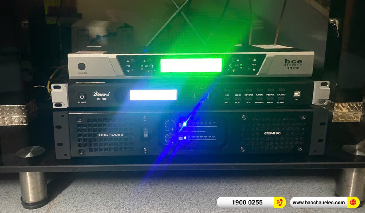 Lắp đặt dàn karaoke BIK hơn 36tr cho anh Khỏe tại Bắc Ninh (BIK CS-535, GXS-850, KP500, SW612MKII, UGX12)