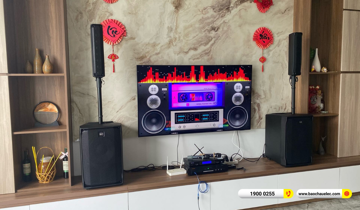 Lắp đặt dàn karaoke di động RCF hơn 81tr cho chị Ngân tại Trà Vinh