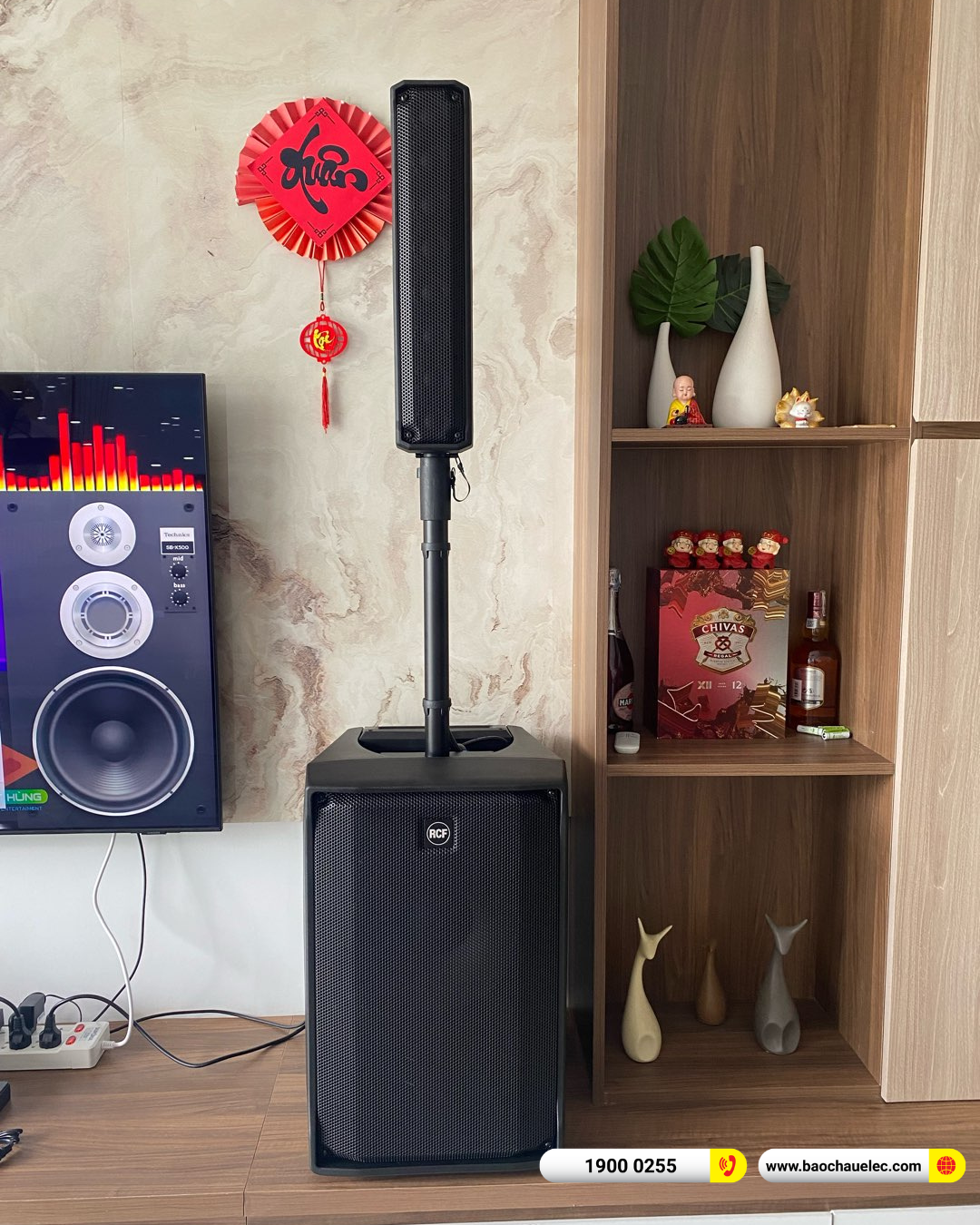 Lắp đặt dàn karaoke di động RCF hơn 81tr cho chị Ngân tại Trà Vinh