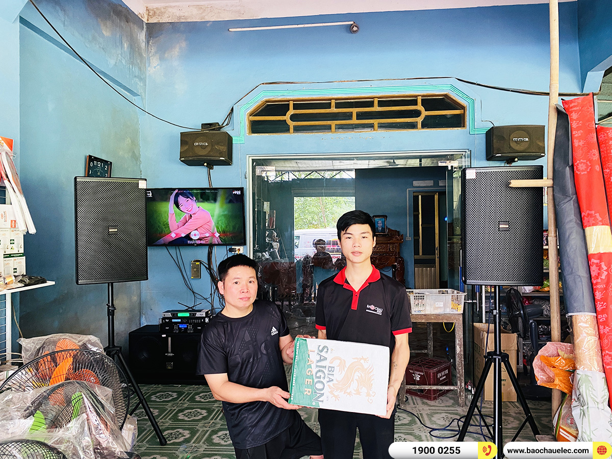 Lắp đặt dàn karaoke Domus gần 51tr cho anh Bẩy ở Thái Nguyên