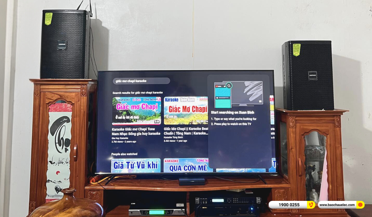 Lắp đặt dàn karaoke Domus gần 37tr cho anh Bình tại Đắk Lắk