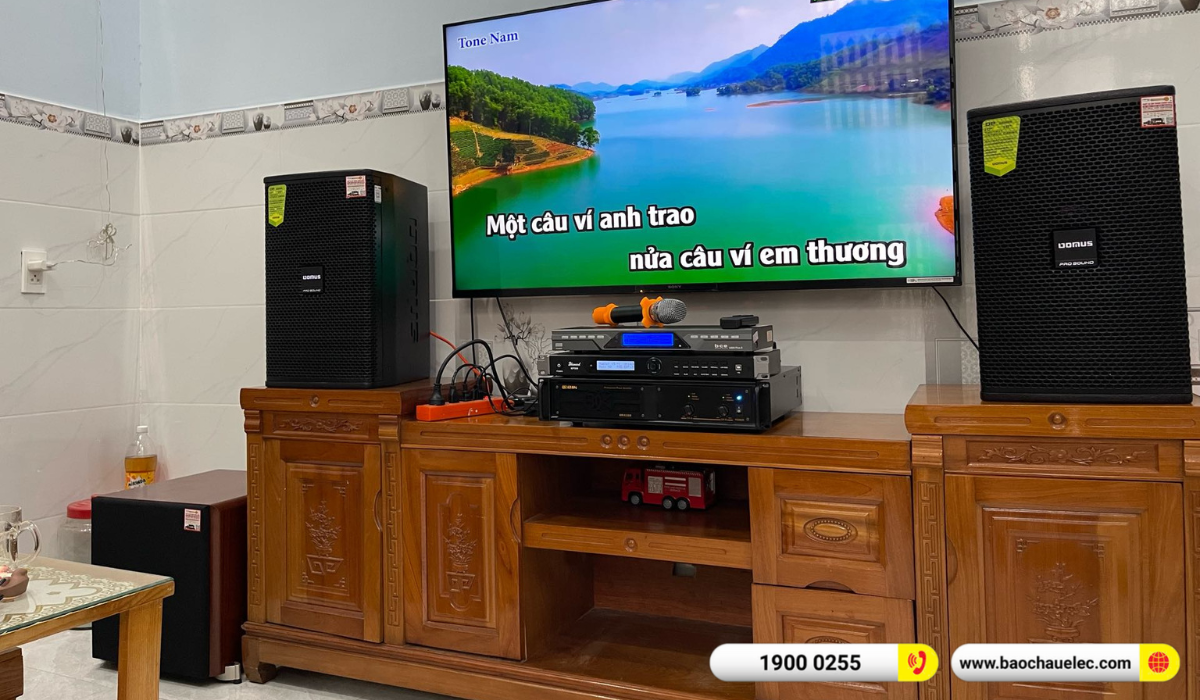 Lắp đặt dàn karaoke Domus hơn 29tr cho anh Cường tại Đồng Nai