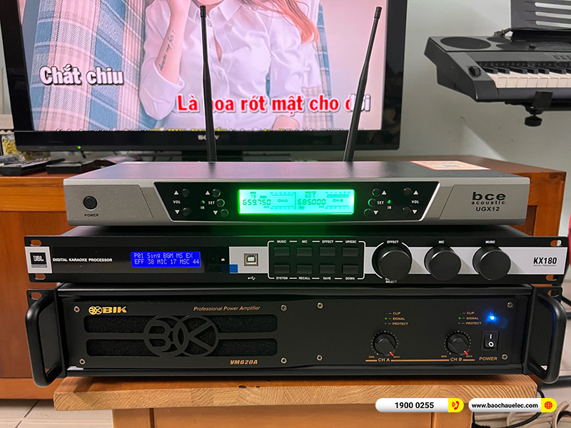 Lắp đặt dàn karaoke Domus hơn 31tr cho anh Hậu ở Bình Dương