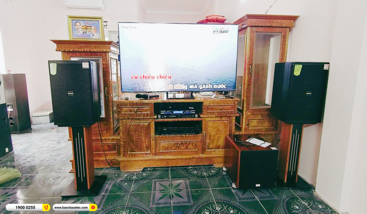 Lắp đặt dàn karaoke Domus hơn 33tr cho anh Kiên tại Thanh Hóa