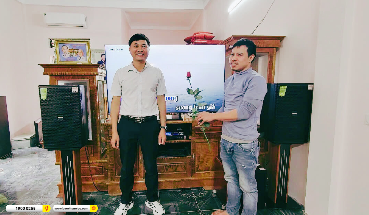 Lắp đặt dàn karaoke Domus hơn 33tr cho anh Kiên tại Thanh Hóa