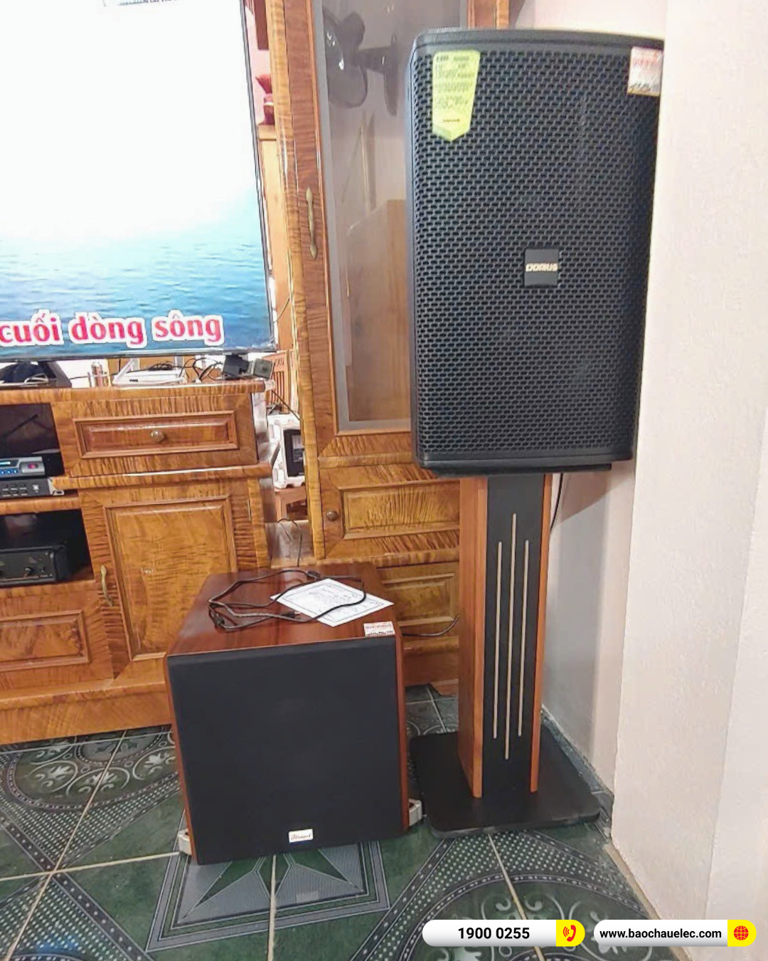 Lắp đặt dàn karaoke Domus hơn 33tr cho anh Kiên tại Thanh Hóa