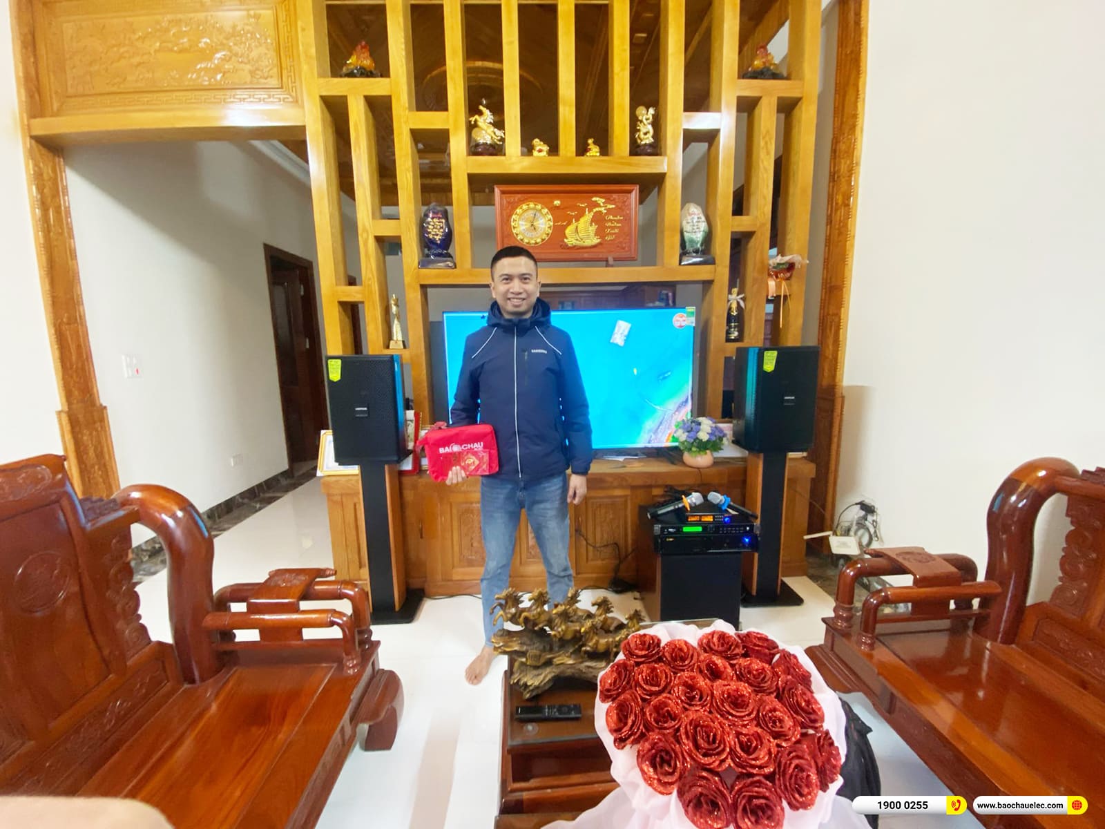 Lắp đặt dàn karaoke Domus gần 30tr cho anh Nam ở Thanh Hóa