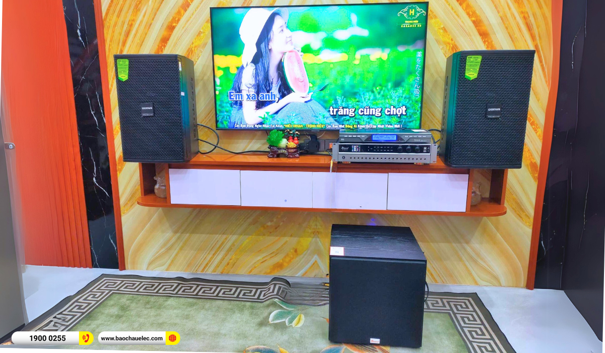 Lắp đặt dàn karaoke Domus gần 22tr cho anh Thơ tại Bắc Giang