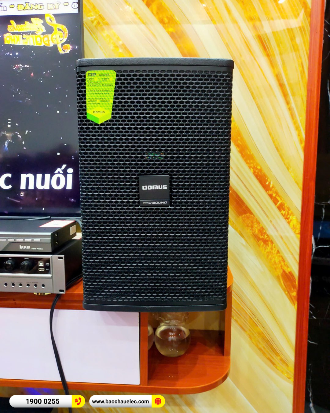 Lắp đặt dàn karaoke Domus gần 22tr cho anh Thơ tại Bắc Giang