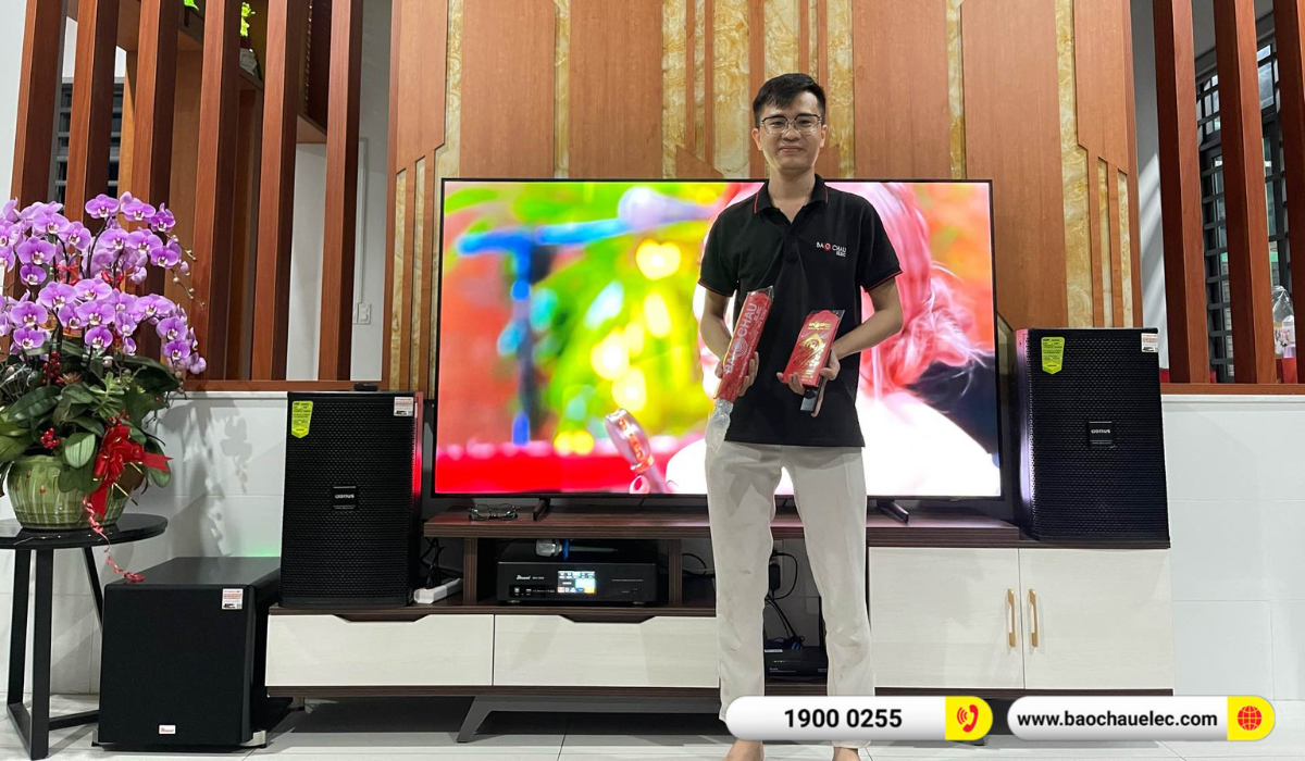 Lắp đặt dàn karaoke Domus hơn 28tr cho chị Hân tại Đồng Nai